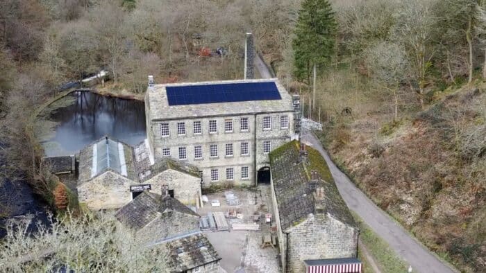 gibson mill national trust site solar installation eclipse energy